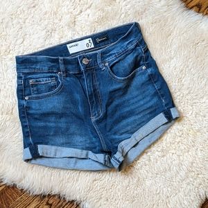 High Waist Jean Shorts